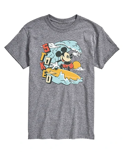 Airwaves Men's Disney Mickey Stoked Short Sleeve T-Shirt