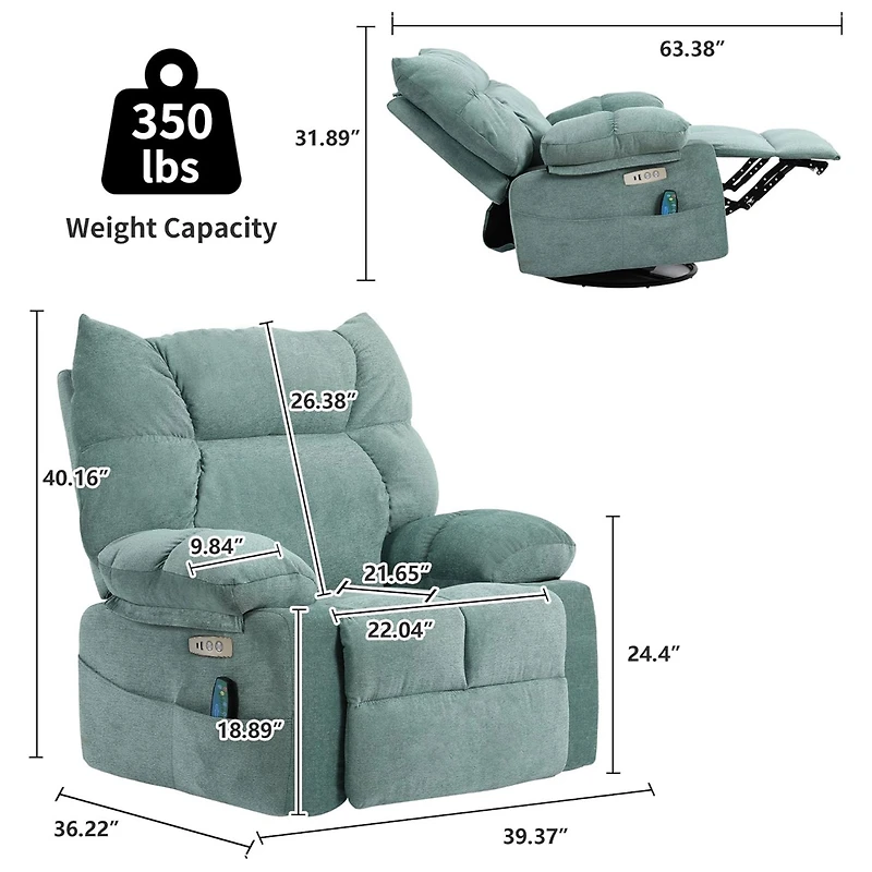 Dyhome Dining Chairs Set of 2, Kitchen Room Chairs, Mid Century Modern Upholstered Boucle