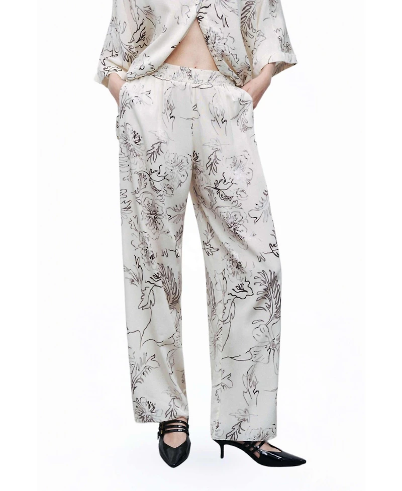 Nocturne Women's Patterned Jacquard Pants