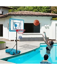 Height Adjustable Pool Basketball Hoop for Kids Teens and Adults