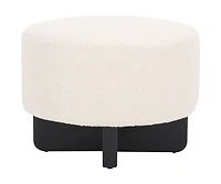 Riah Boucle Round Ottoman