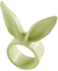 Saro Lifestyle Playful Bunny Ears Napkin Rings, Set of 4