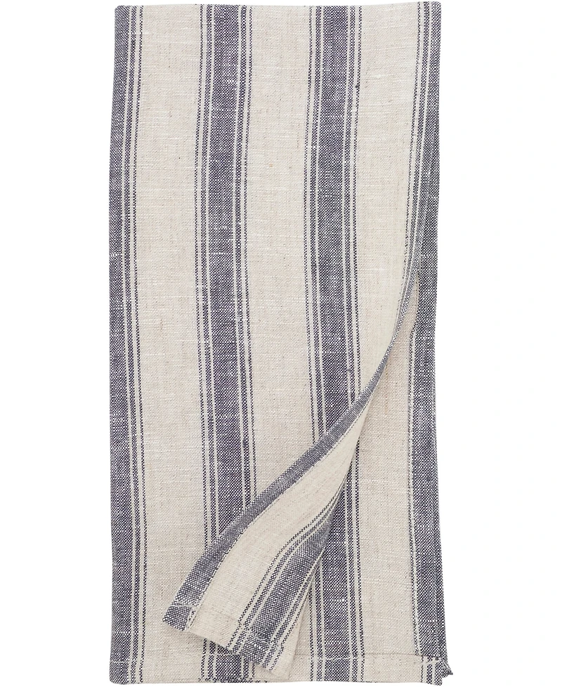 Saro Lifestyle Classic Striped Pure Linen Napkins, 20" x 20"