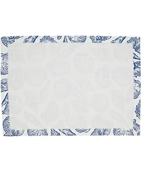 Saro Lifestyle Seaside Sea Shells Cotton Placemats, 14" x 20"