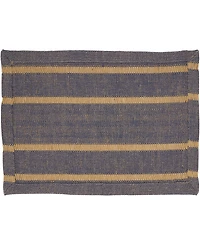 Saro Lifestyle Classic Stripe Placemats and Napkins, Set of 8