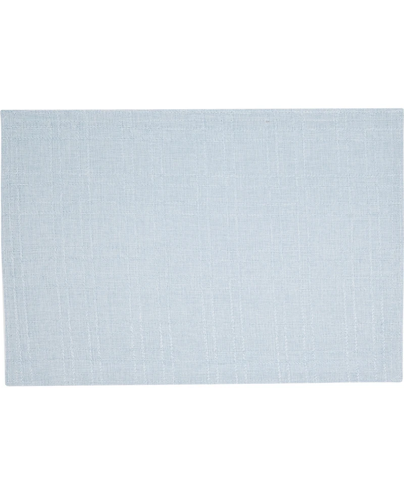 Saro Lifestyle Classic Stitched Plaid Placemats, 13" x 19"