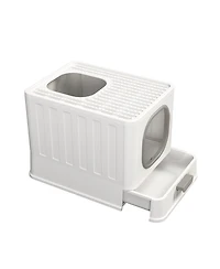 Bingopaw Drawer Cat Litter Box With Anti-Splash Front Entry & Scoop