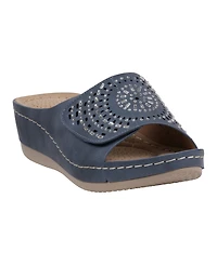 Gc Shoes Women's Adrina Embellished Wedge Sandals