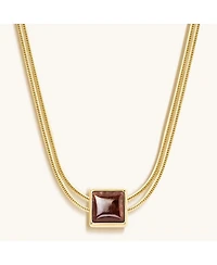 Loving Energy Ruby Evil Eye July Birthstone Necklace