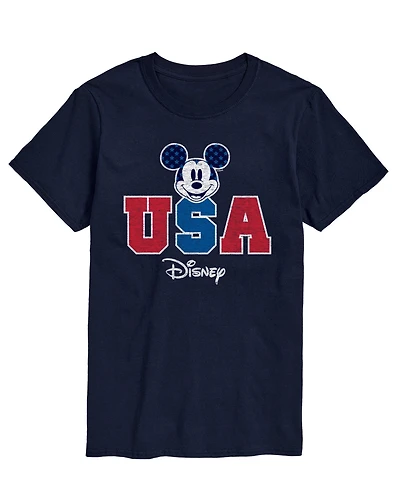 Airwaves Men's Disney Mickey Mouse Usa Short Sleeve T-Shirt