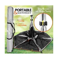 SereneLife Portable & Foldable Playpen with Padded Mattress, Gray