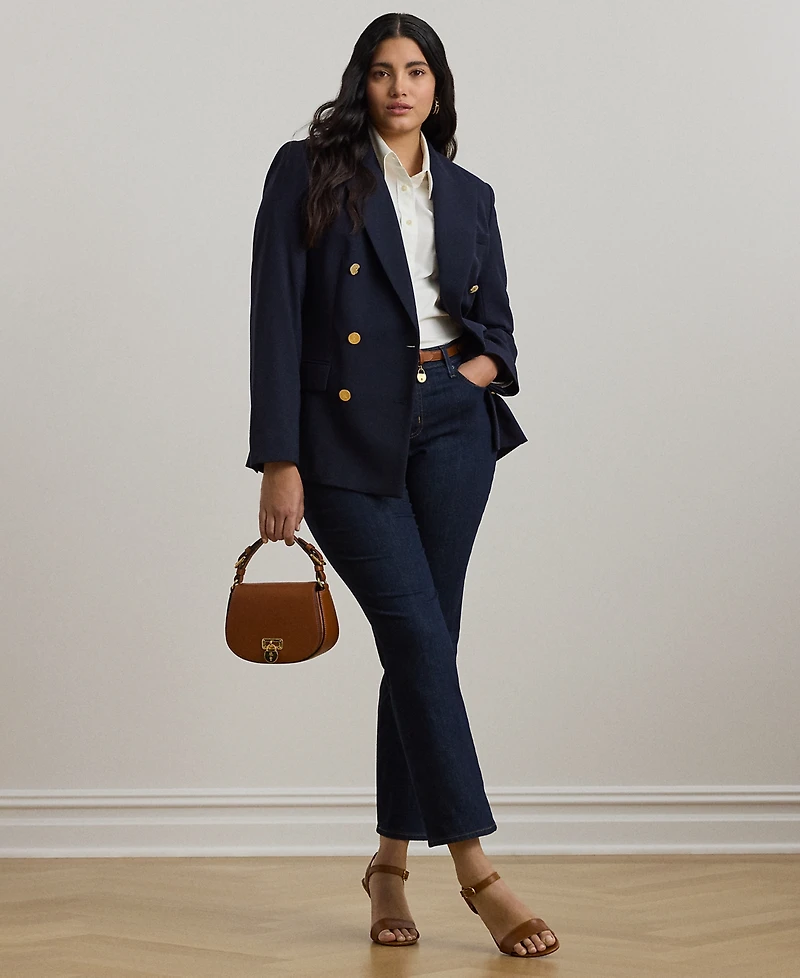 Lauren Ralph Plus-Size Mid-Rise Straight Jean