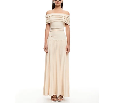 Lioness Women's Field Of Dreams Off-The-Shoulder Maxi Dress