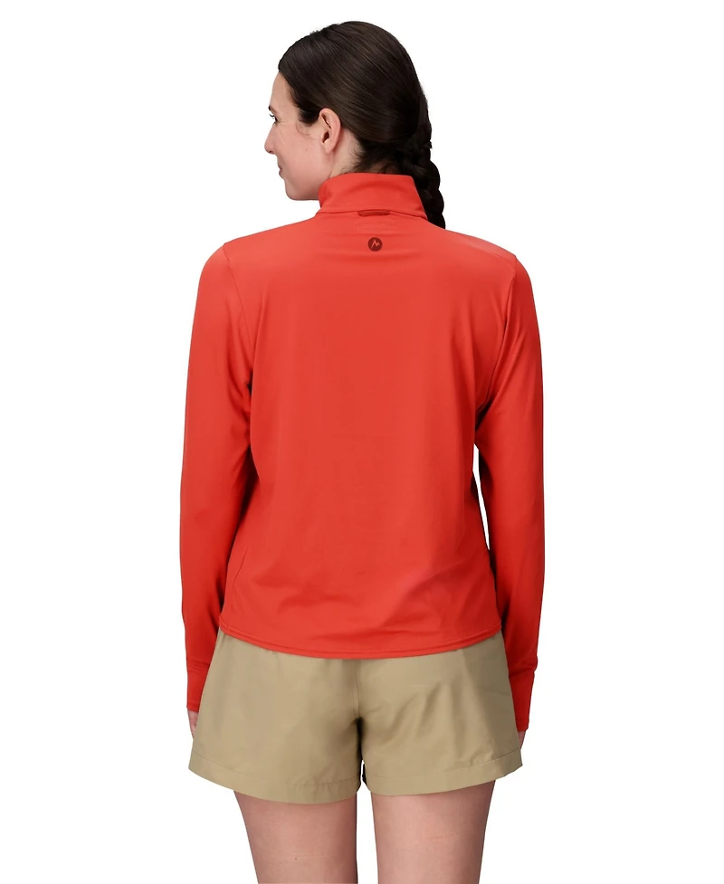 Marmot Women's Air Exchange Upf 50 1/4 Zip Shirt
