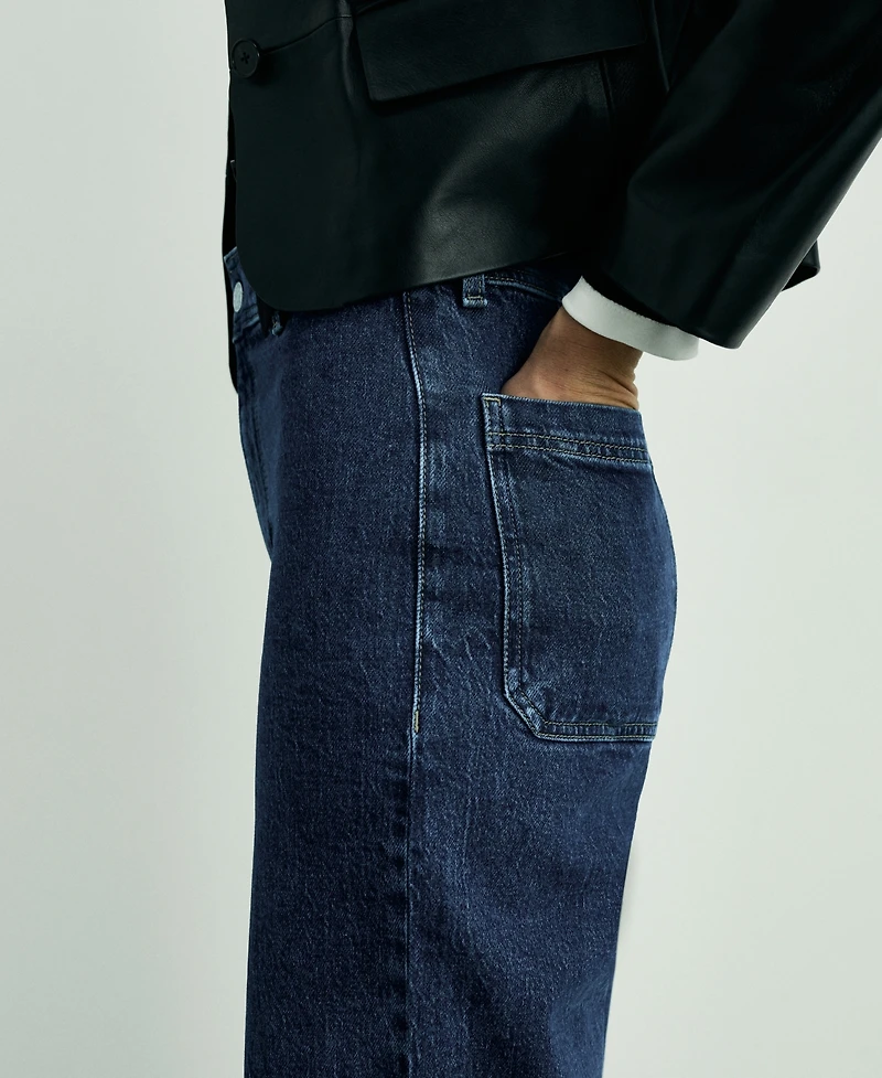 Mango Women's Catherin Culotte High-Rise Jeans