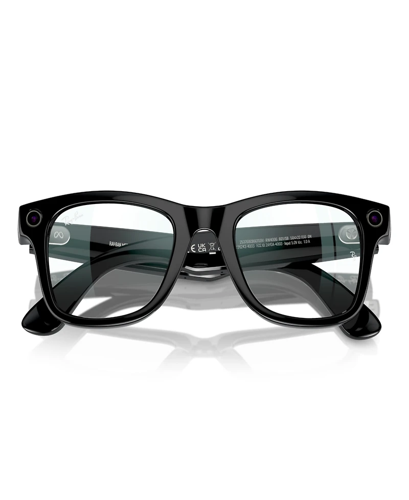 Ray-Ban Unisex Ai Meta Gen1 Wayfarer Blue Light Glasses, RW4006