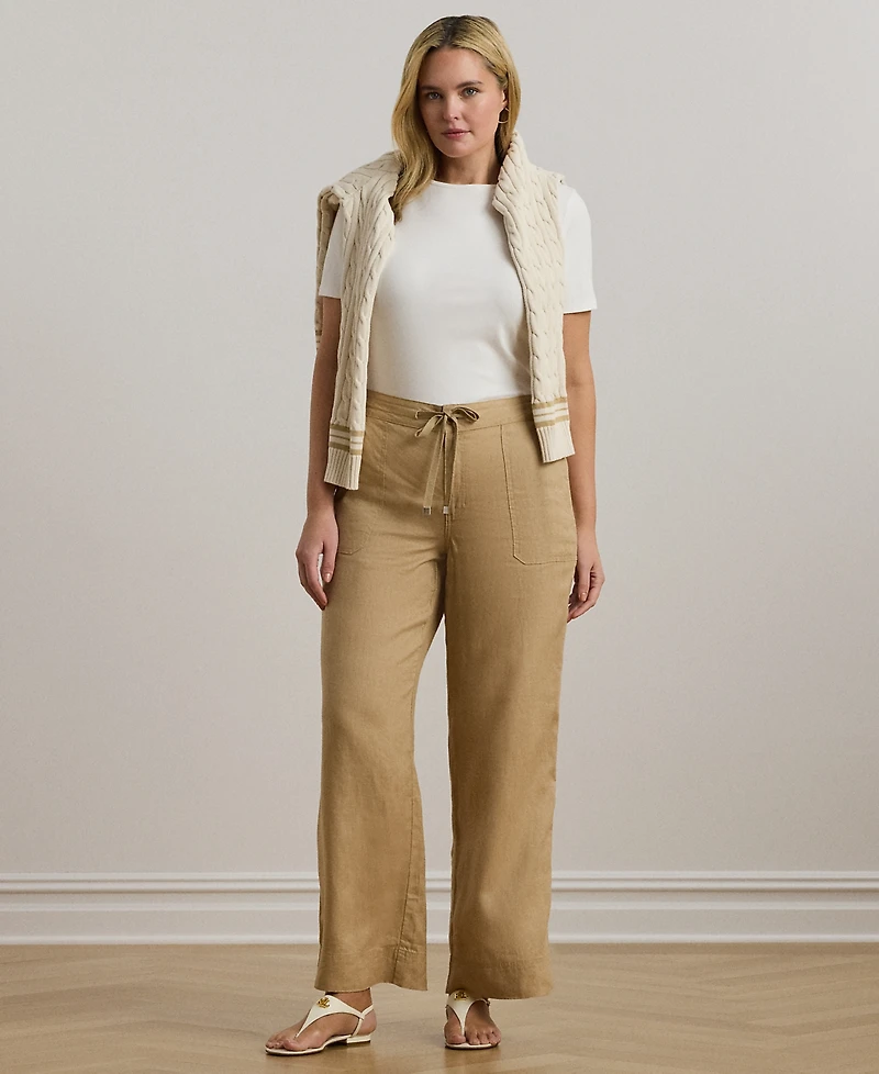 Lauren Ralph Plus Stretch Cotton T-Shirt