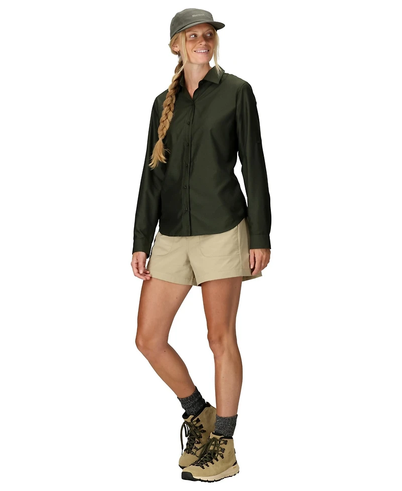 Marmot Women's Air Exchange Ls Camp Collar Shirt