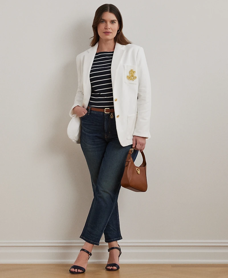 Lauren Ralph Plus Bullion Jacquard Blazer