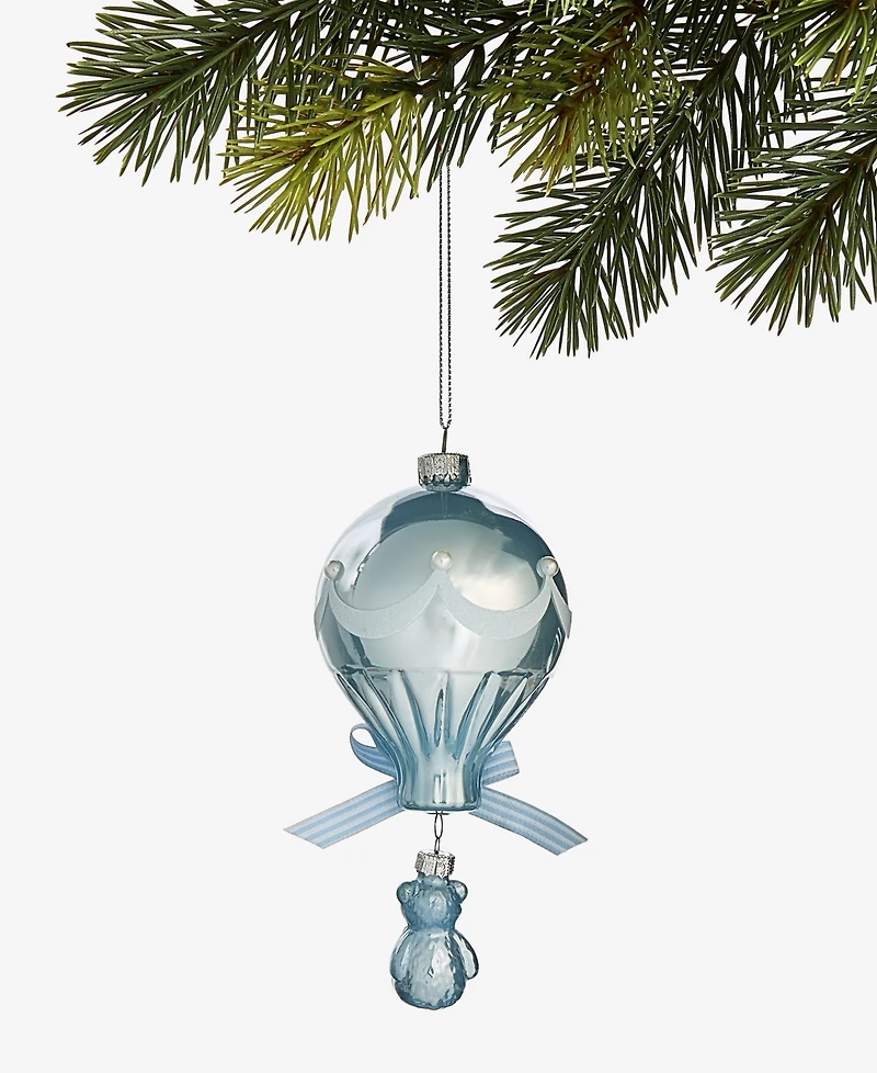 Holiday Lane Baby's First Christmas 2025 Blue Hot Air Balloon Ornament, Macy's Exclusive