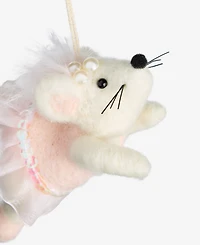 Holiday Lane Ballet Wool Dancing Mouse Ornament, Macy's Exclusive