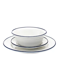 Godinger Bistro Blue Band 16 Pc. Dinnerware Set, Service for 4