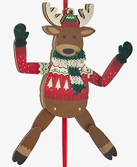 Holiday Lane Christmas Cheer Wood Deer Ornament, Macy's Exclusive