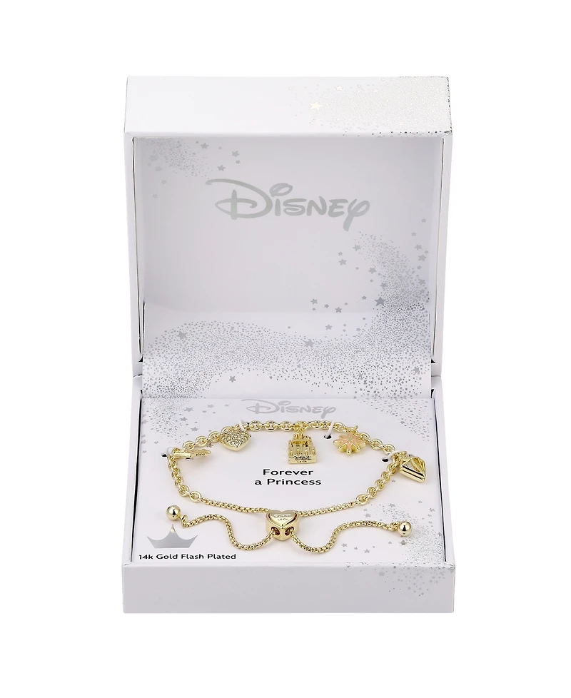 Disney Crystal and Mother of Pearl Princess Bolo Bracelet