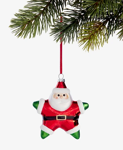 Holiday Lane Heritage Santa Star Ornament, Macy's Exclusive