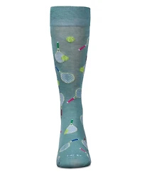 MeMoi Men's Tennis Rayon Crew Socks