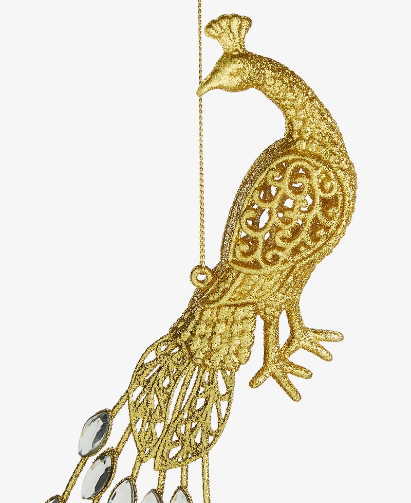 Holiday Lane Christmas Glitters Peacock Ornament, Macy's Exclusive