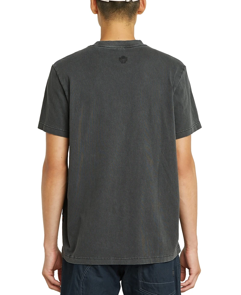 G-Star Raw Men's Loose-Fit Multi-Logo Overdyed T-Shirt
