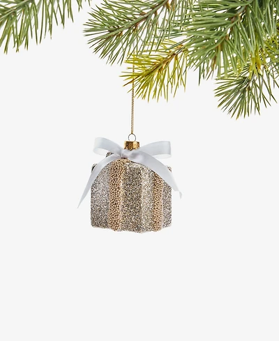 Holiday Lane Christmas Glitters Glass Gift Ornament, Macy's Exclusive