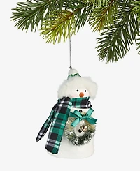 Holiday Lane Enchanted Emerald Snowman Ornament, Macy's Exclusive