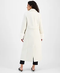 CeCe Women's Notched-Collar Single-Breasted Maxi Coat