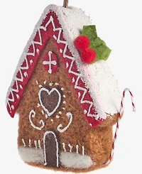 Holiday Lane Gingerbread Village Felted House Ornament, Macy's Exclusive
