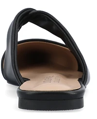 Journee Collection Women's Enniss Twist Cutout Pointed Toe Mules