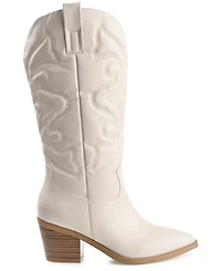 Journee Collection Women's Chantry Mid Shaft Western Boots