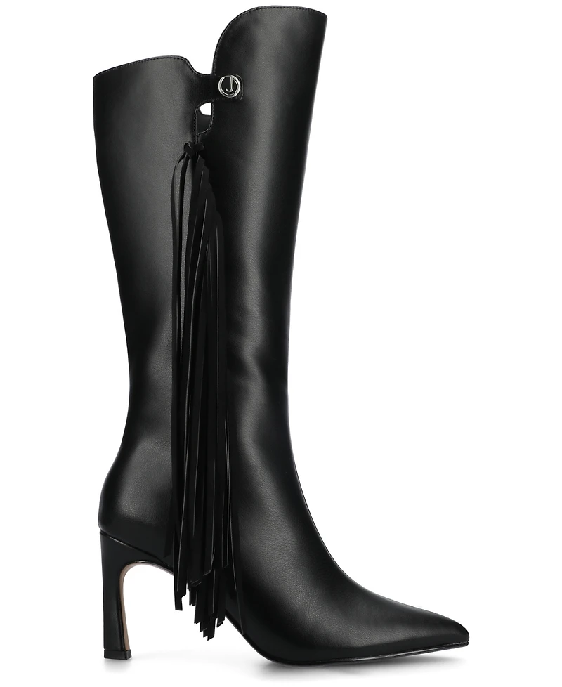 Journee Collection Women's Dolly Stiletto Heel Comfort Boots