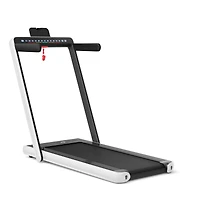 2-in-1 Electric Motorized Folding Treadmill with Dual Display, Speaker & Compact Design for Home Workouts