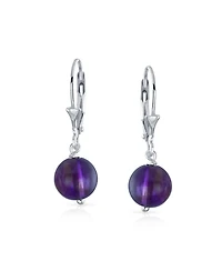Bling Jewelry Set of 3 Sterling Silver Drop Earrings with Natural Stones Balls 8MM