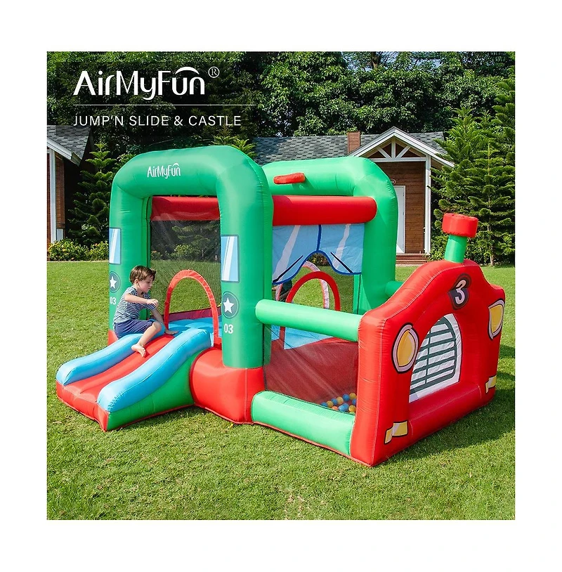 Ltmate Global Inc. Bounce House for Kids 3-12 Inflatable Slide Jumping Bounce Castle Blow Up Toddler Bouncy House for Kids Outdoor with Slide and Blow