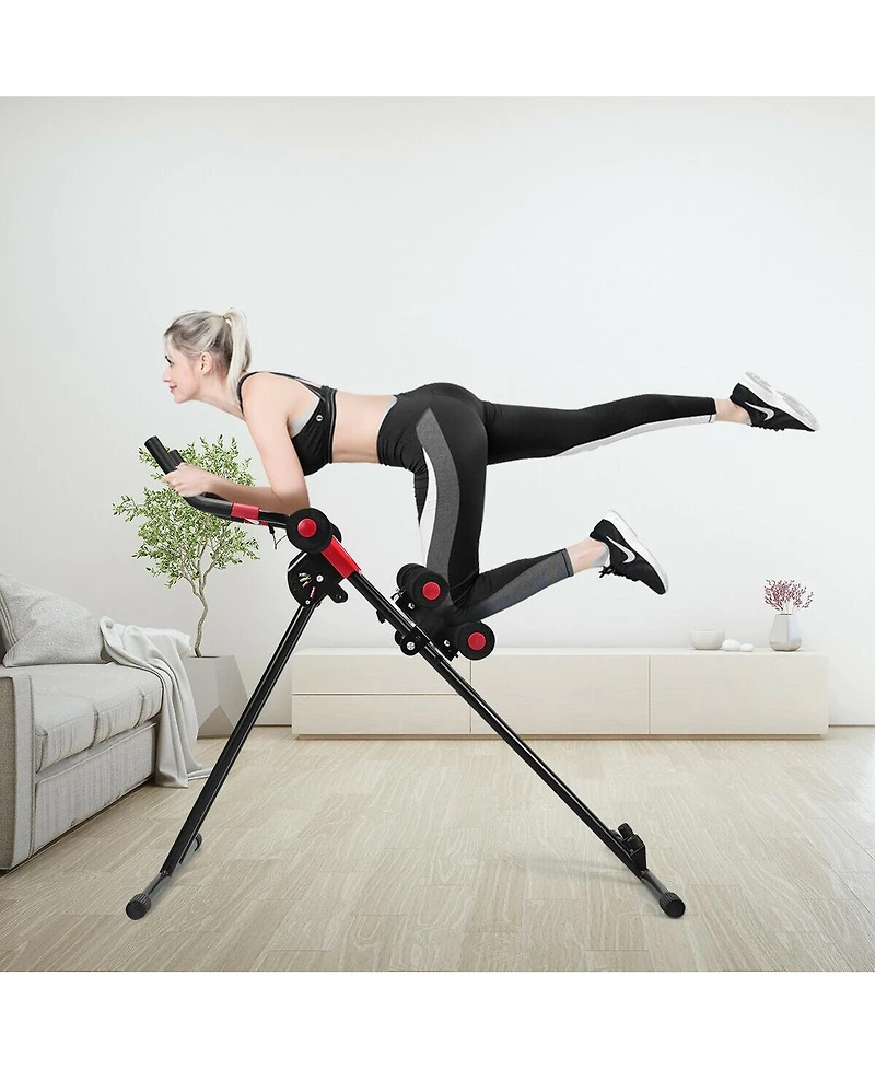 Abdominal Crunch Machine with Lcd Monitor – Home Gym Equipment for Targeted Core Workouts