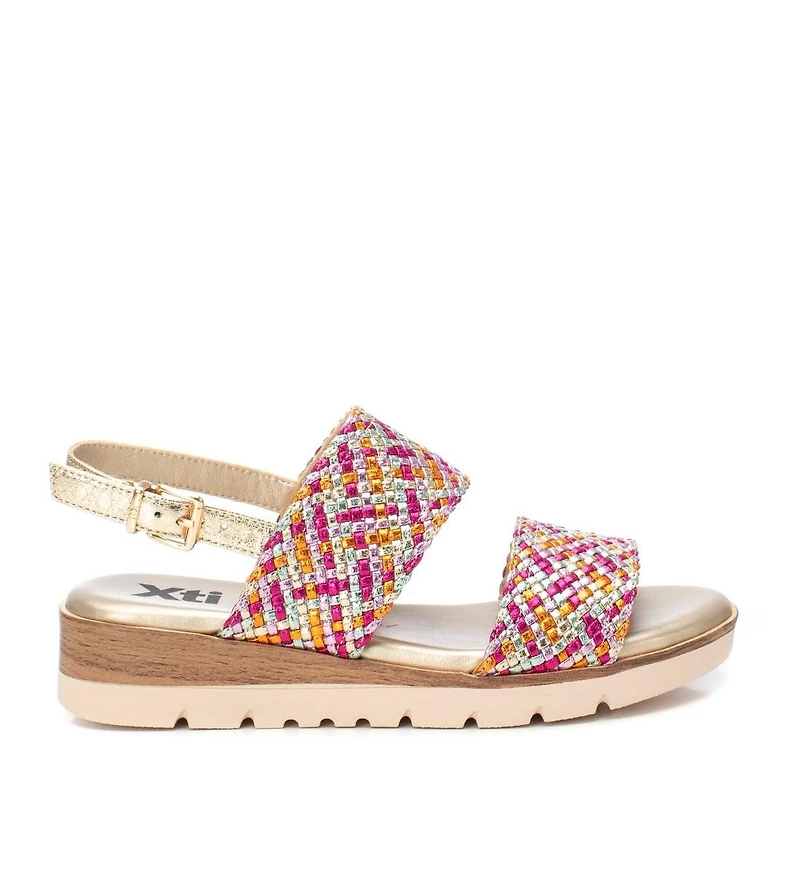 Women's Double Strap Flat Sandals By Xti