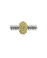 Bling Jewelry Charm Sets Crystal Spacer Bead Core .925 Sterling Silver Fits European Bracelet