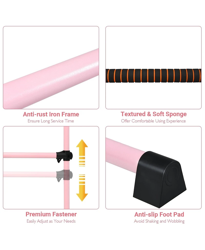 Portable Ballet Barre with Adjustable Height – Compact and Easy to Store