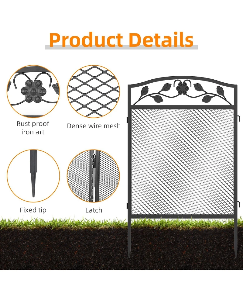 Bingopaw Heavy-Duty Dog Playpen Foldable Metal Exercise & Garden Fence