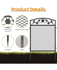 Bingopaw Heavy-Duty Dog Playpen Foldable Metal Exercise & Garden Fence
