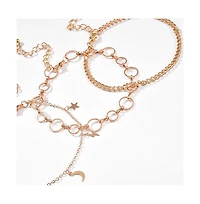 Sohi Women's Charm Multi-Layer Bracelet
