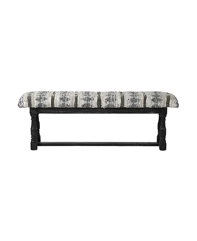 Upholstered Faux Leather Bench for Entryway Bedroom or Living Room